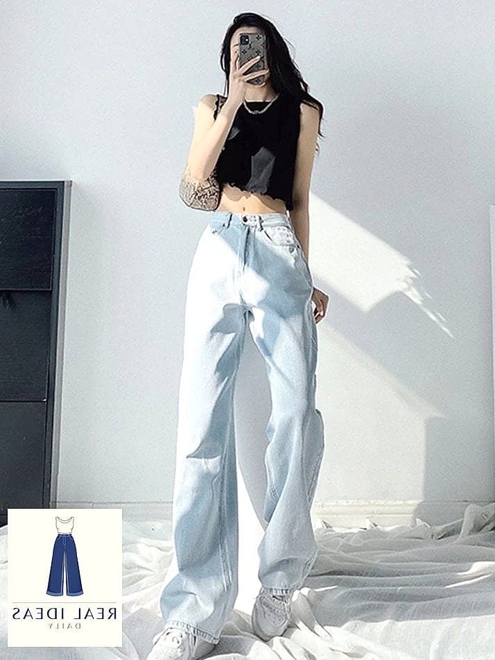 27 Light Blue Baggy Jeans Outfit That Every Stylist Needs to See 18 Matching Knit Set Vibes with a Cardigan