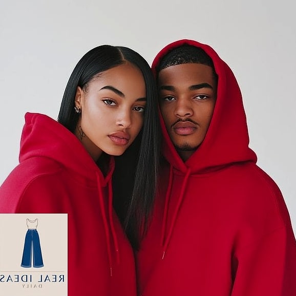 Matching Red Hoodie and Jogger Set