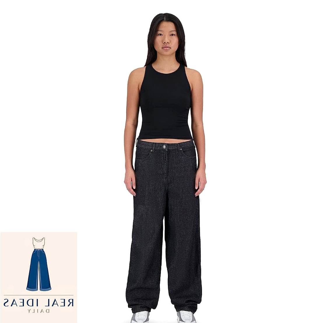 Matching Set Reimagined with Baggy Jeans