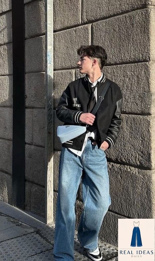 26 Cute Baggy Jeans Outfit Every Style Lover Needs to See 20 The Menswear-Inspired Vest Layer