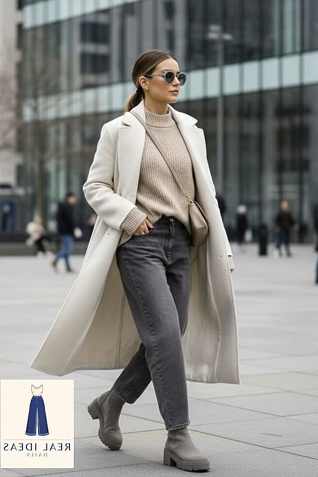 30 How To Style Baggy Jeans Worth Pinning Immediately 22 The Monochrome Baggy Jeans Outfit