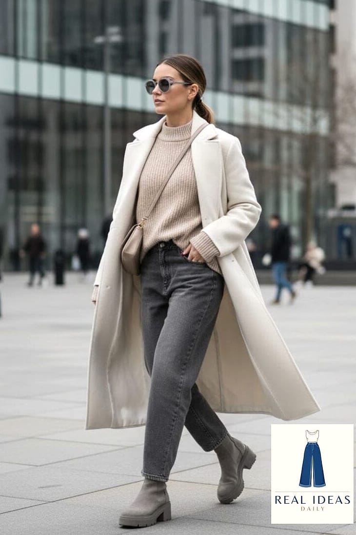 The Monochrome Baggy Jeans Outfit