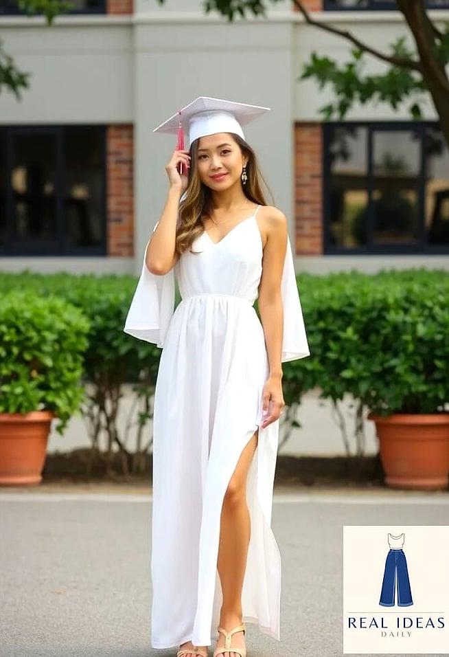 25 Graduation Dress Outfit That Are Absolutely Stunning 15 Neutral Linen Shift Dress