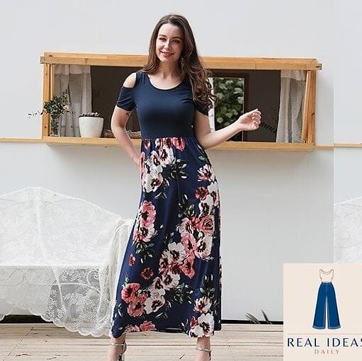 Off-the-Shoulder Maxi for a Summer Party