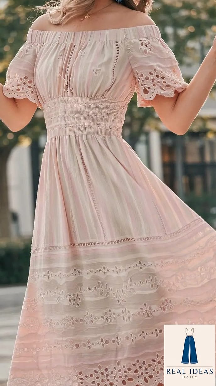 Off-the-Shoulder Sundress for Romantic Flair