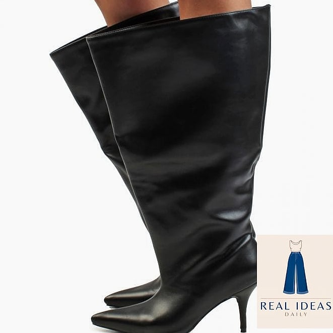 24 Boots Outfit For Women That Are Trending Right Now 16 Over-the-Knee Boots with an Oversized Sweater