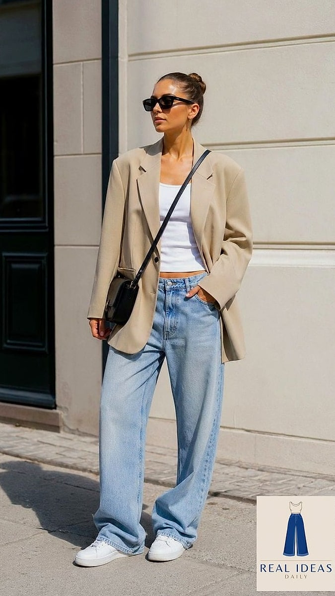 OVERSIZED BLAZER & BAGGY JEANS