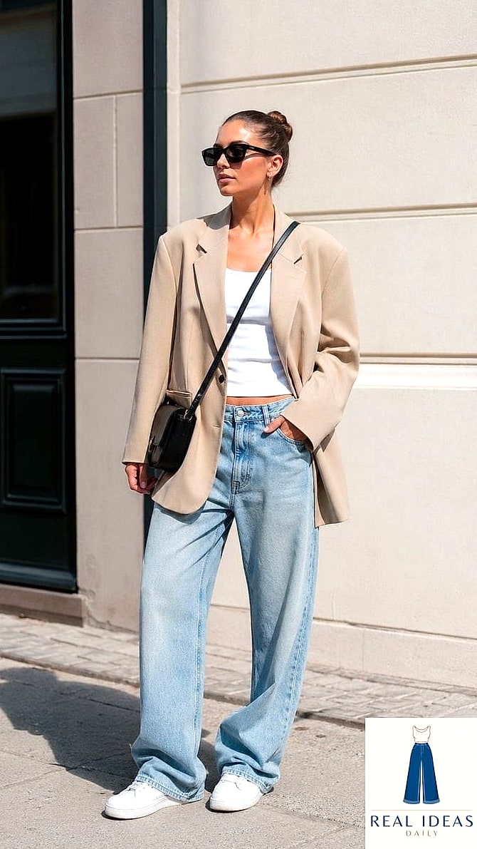 OVERSIZED BLAZER & BAGGY JEANS