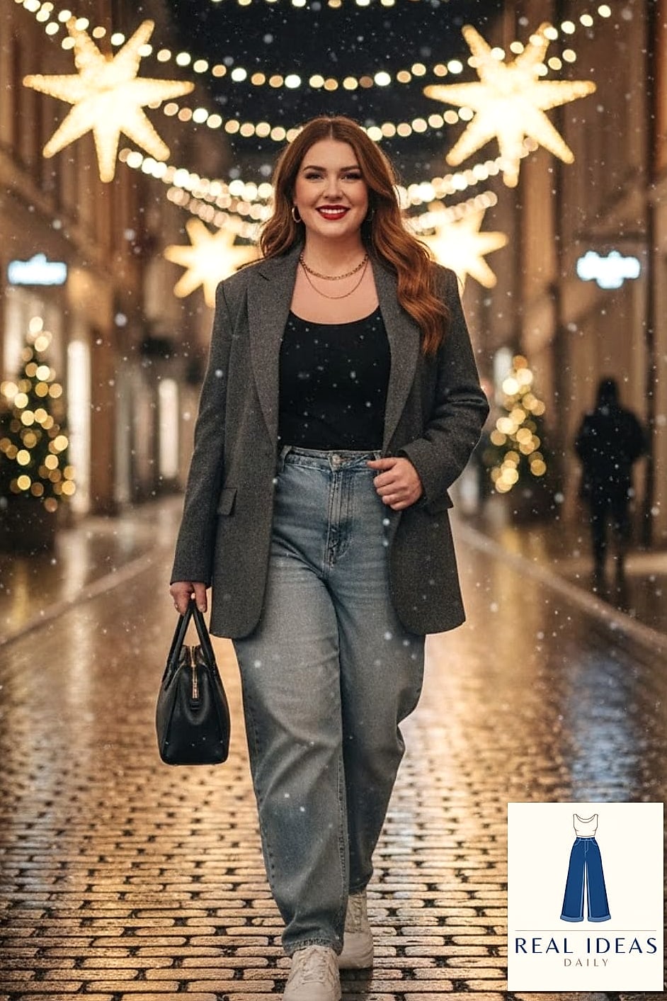 OVERSIZED BLAZER & BAGGY JEANS