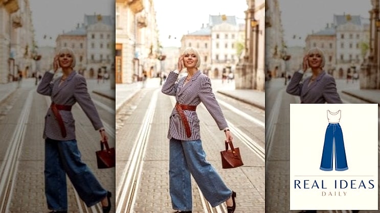 26 Outfits With Baggy Jeans That Are Absolutely Stunning 11 OVERSIZED BLAZER & BAGGY JEANS