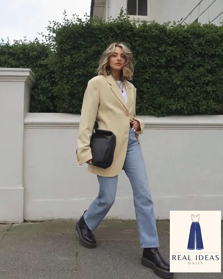 The Oversized Blazer and Boots Formula
