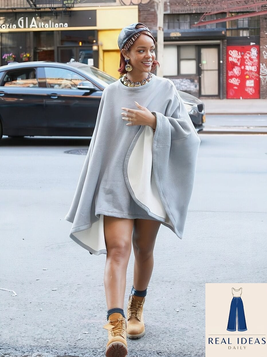 30 Timberland Boots Outfit Women That Are Breathtakingly Beautiful 3 Oversized Blazer and Mini Skirt