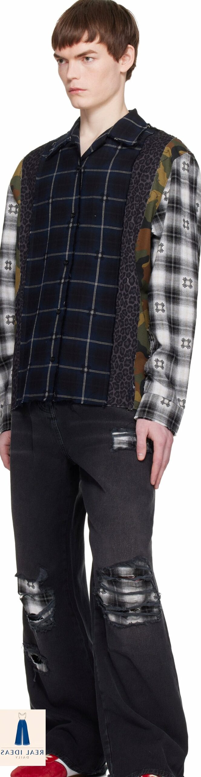 23 Black Baggy Jeans Outfit That Are Dreamy and So Inspiring 22 Oversized Flannel as an Outer Layer