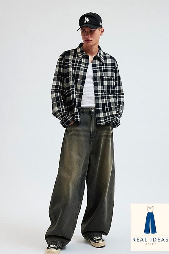 Oversized Flannel as a Jacket