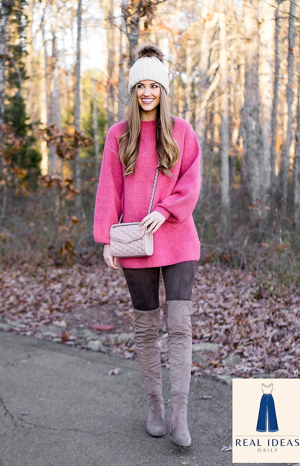 The Oversized Sweater and Knee-High Boot Combo
