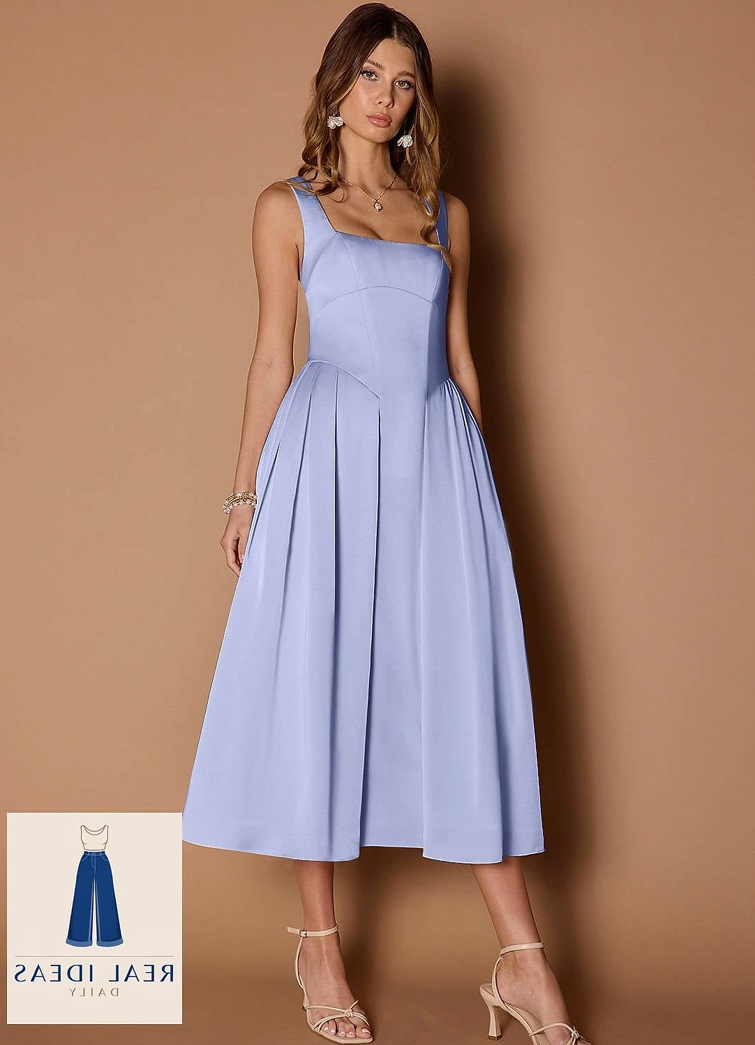 27 Blue Dress Outfit That Are Dreamy and So Inspiring 17 Periwinkle Mini Dress With Chunky Loafers