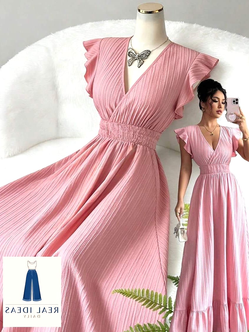 Pink Maxi Dress for Vacation