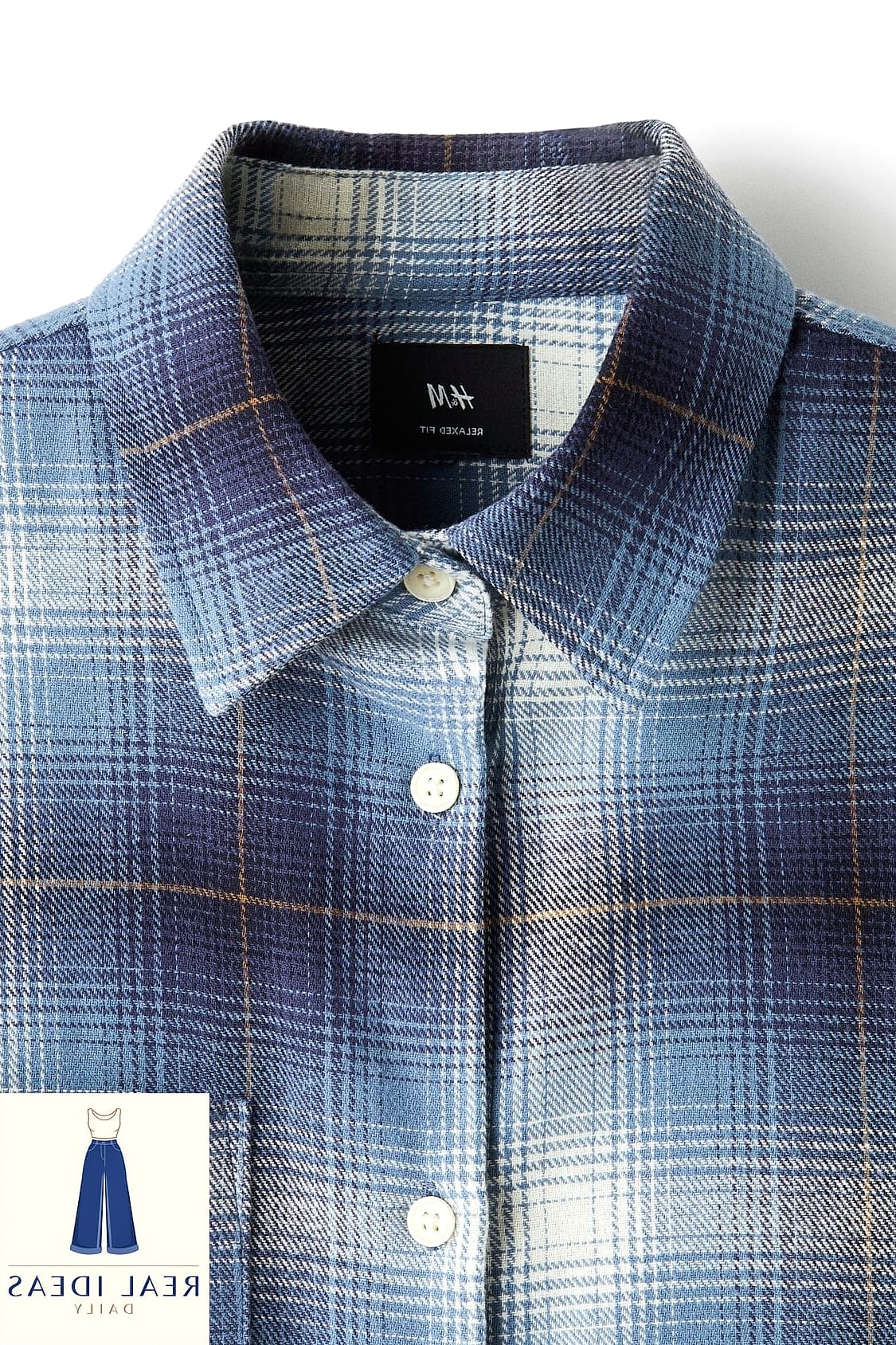 27 Light Blue Baggy Jeans Outfit That Every Stylist Needs to See 12 Plaid Flannel Shirt Layered Look