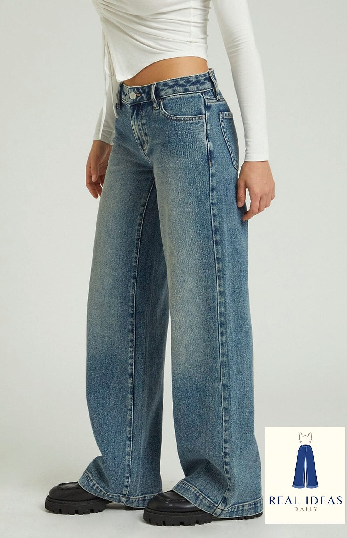 Plaid Shirt Tied at the Waist