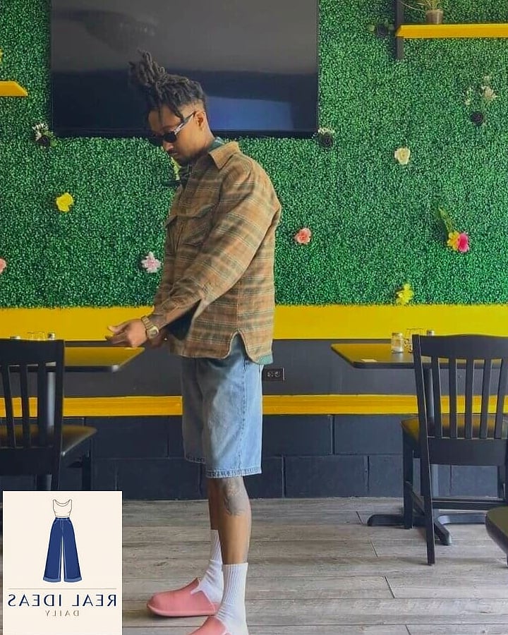 Plaid Shirt Tied at the Waist