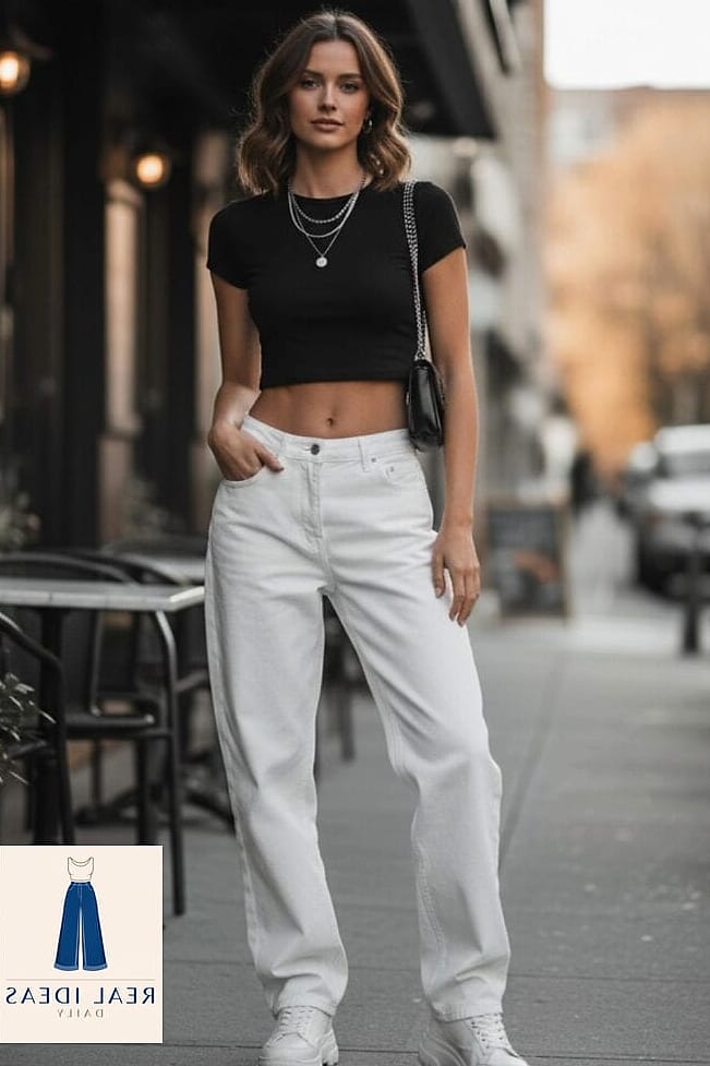 Princess Polly Baggy Jean in White