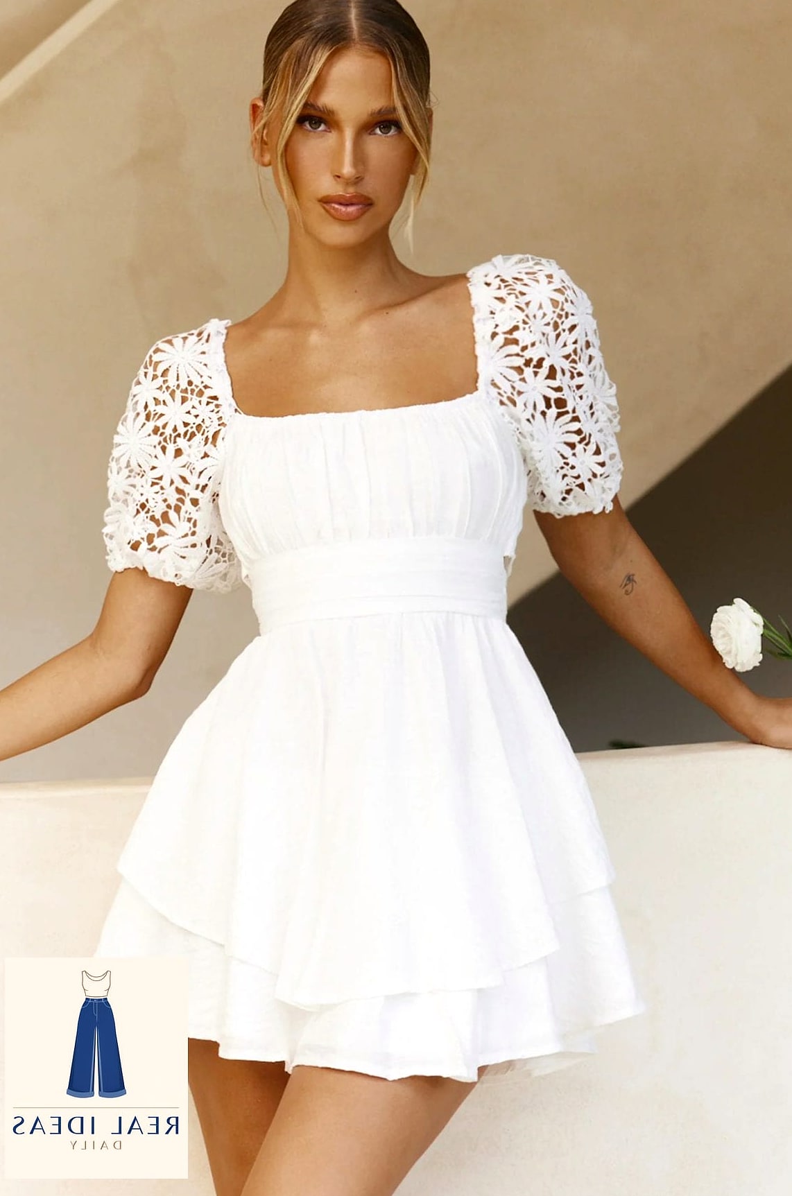 26 White Dress Outfit That Are Absolutely Stunning 26 Puff-Sleeve White Dress for Spring Occasions