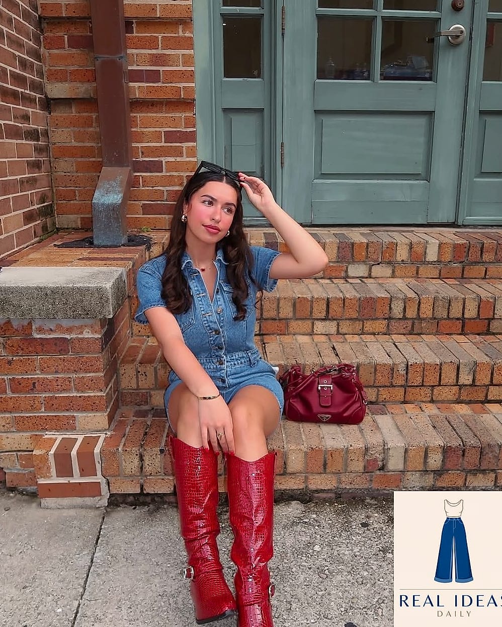 21 Red Boots Outfit Every Woman Needs to See 8 Red Boots With a Slip Dress