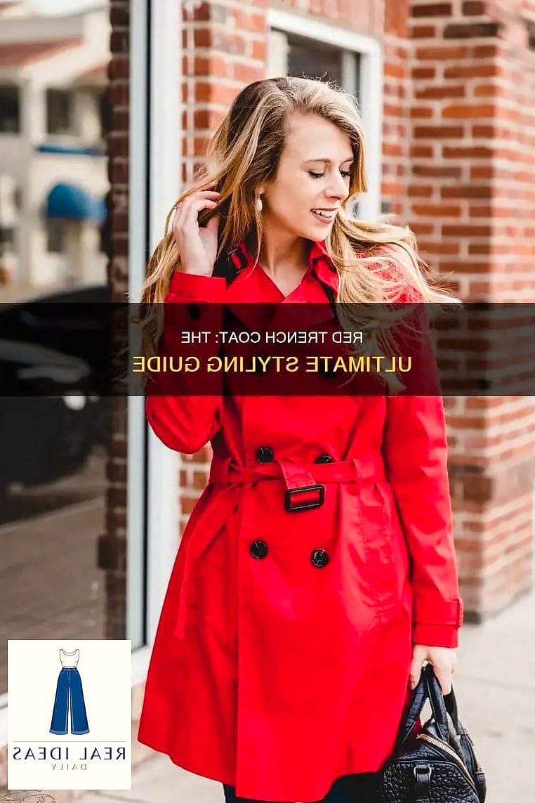 27 Red Dress Outfit That Are Trending Right Now 6 Red Dress with a Statement Trench Coat
