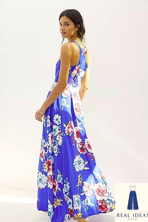 27 Blue Dress Outfit That Are Dreamy and So Inspiring 6 Royal Blue Maxi Dress for Wedding Guest Season