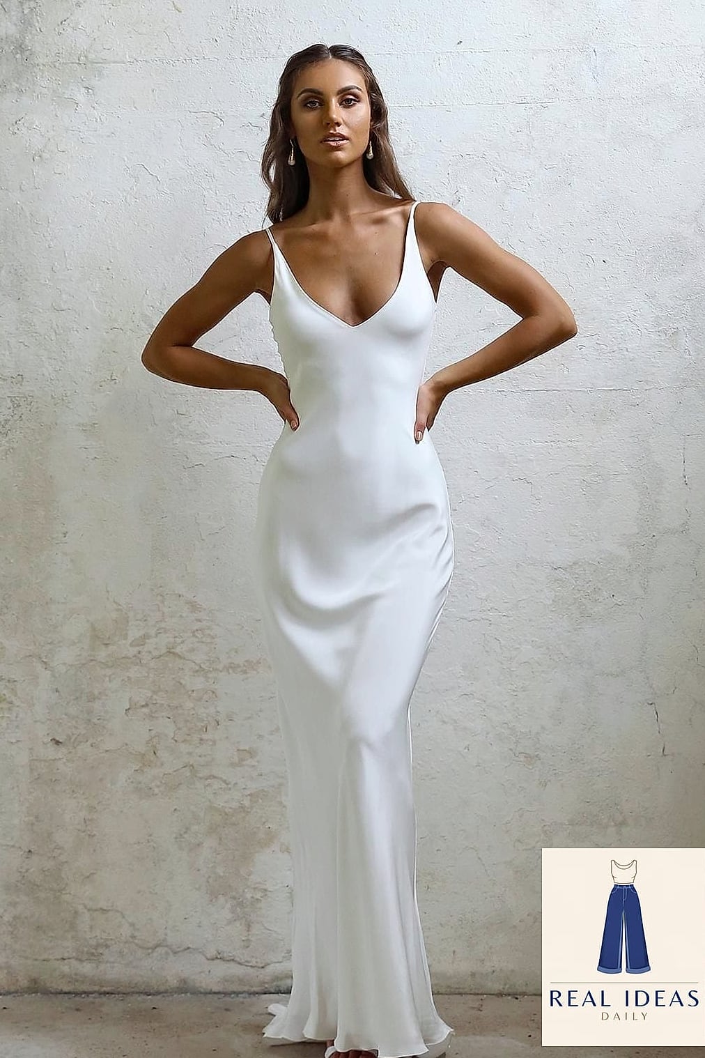 26 White Dress Outfit That Are Absolutely Stunning 13 Satin Slip Dress for Evening Glam
