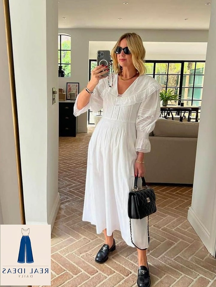 Shirt Dress and Chunky Loafers