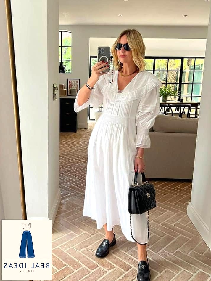 21 Silk Dress Outfit Worth Bookmarking Right Now 14 Silk Dress and Chunky Loafers
