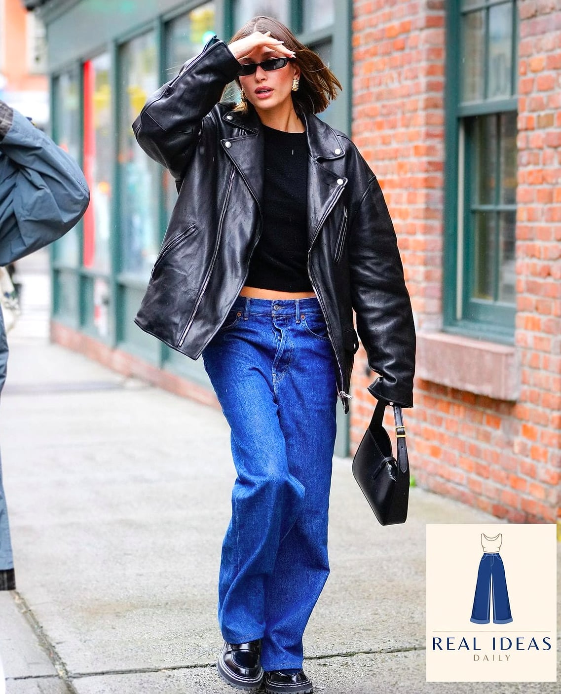 Slip Dress Worn Over Jeans