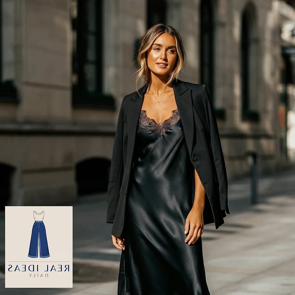 Slip Dress and Blazer