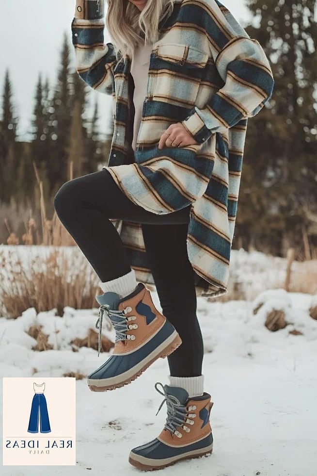 Snow Boots and Leggings for Cold-Weather Days