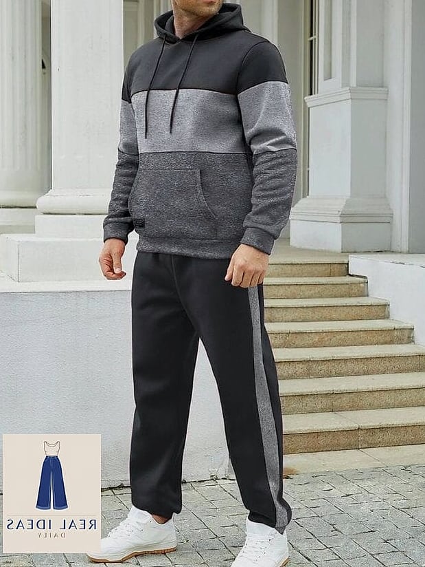 The Sporty Chic Sweatpants and Windbreaker Look