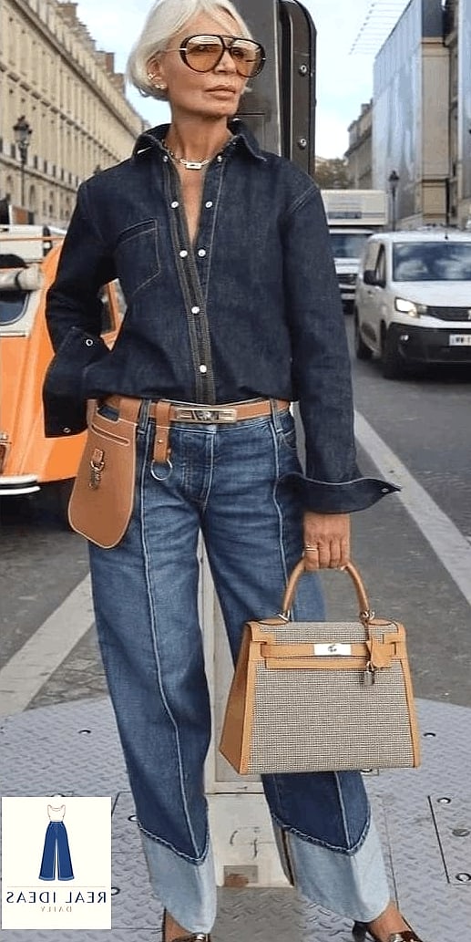 Structured Handbag as the Focal Point