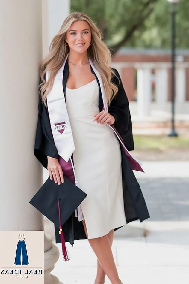 25 Graduation Dress Outfit That Are Absolutely Stunning 23 Structured A-Line Dress for a Polished Silhouette