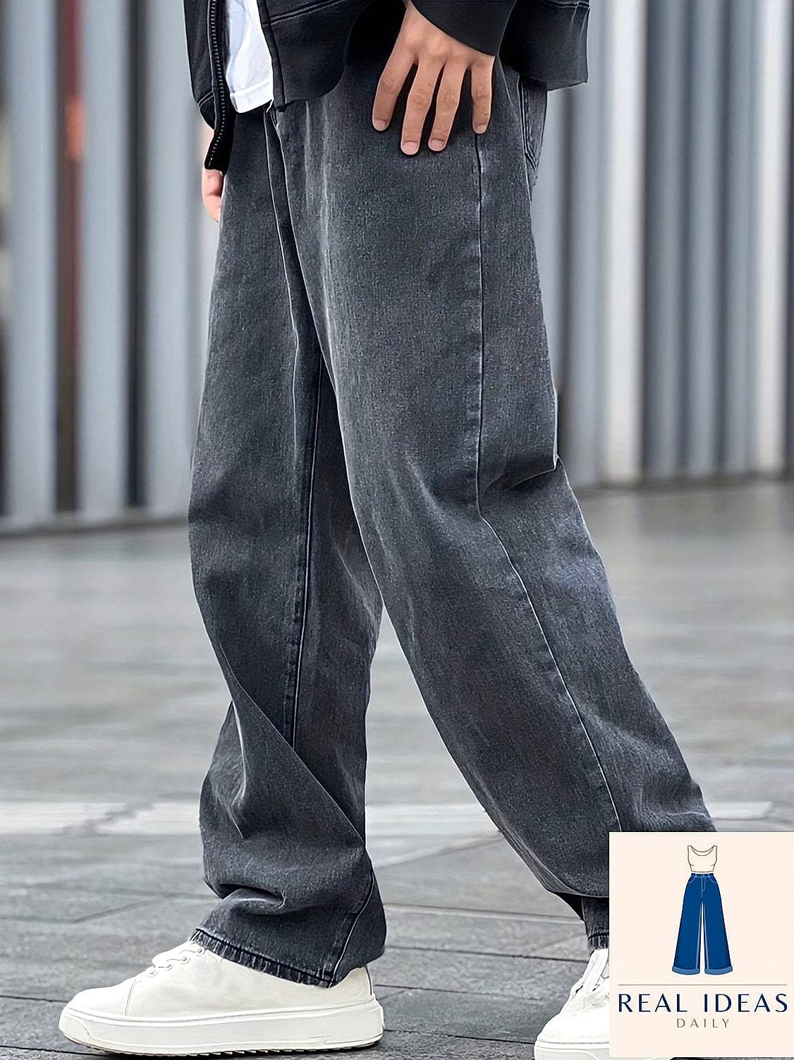 23 Black Baggy Jeans Outfit That Are Dreamy and So Inspiring 20 Structured Trench Vest