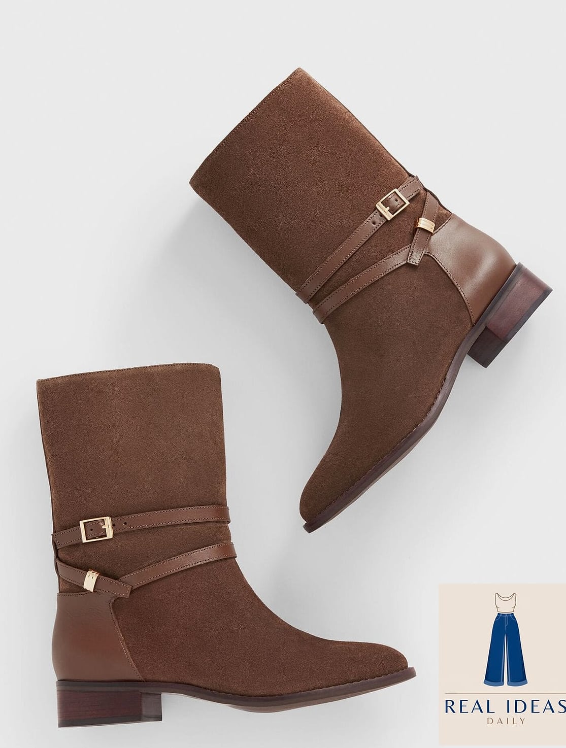 24 Boots Outfit For Women That Are Trending Right Now 10 Suede Boots with a Wrap Dress