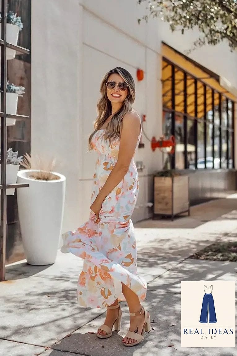 Sundress with Platform Sandals for Extra Height