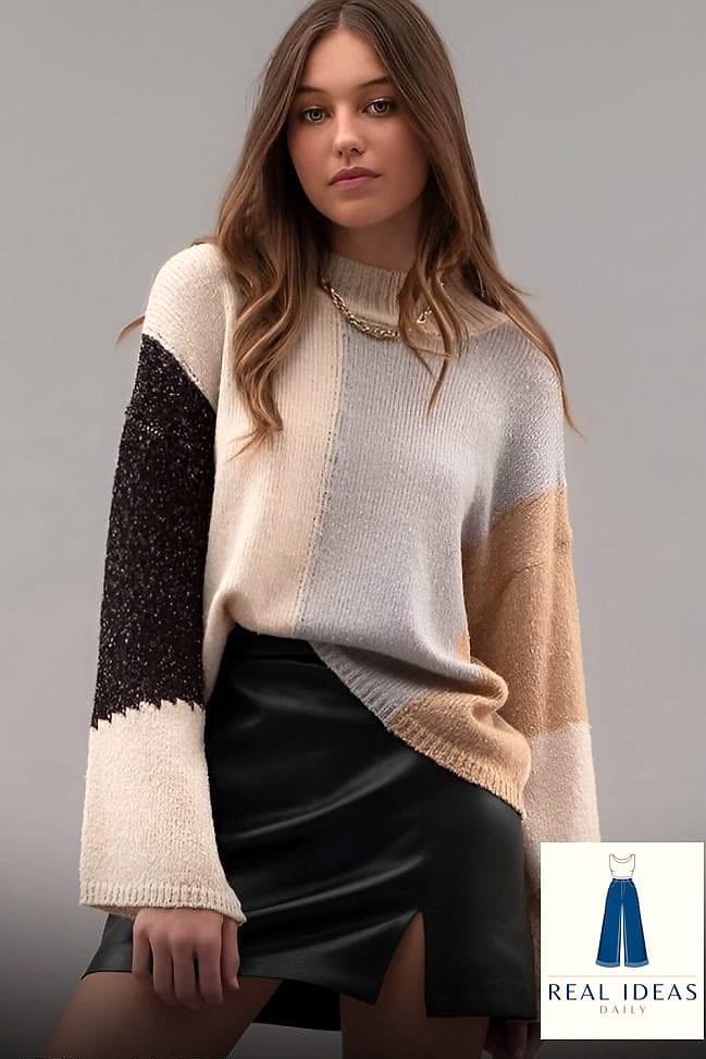 24 Sweater Dress Outfit That Are Going Viral on Pinterest Right Now 17 Sweater Dress with Statement Sleeves