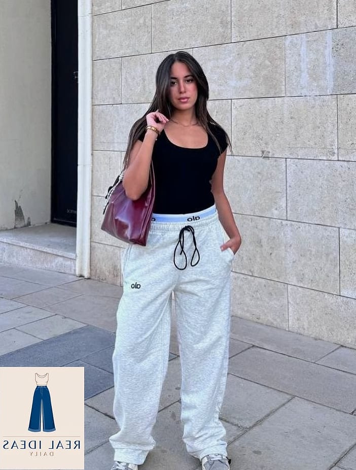 Sweatpants Tucked Into Knee-High Boots