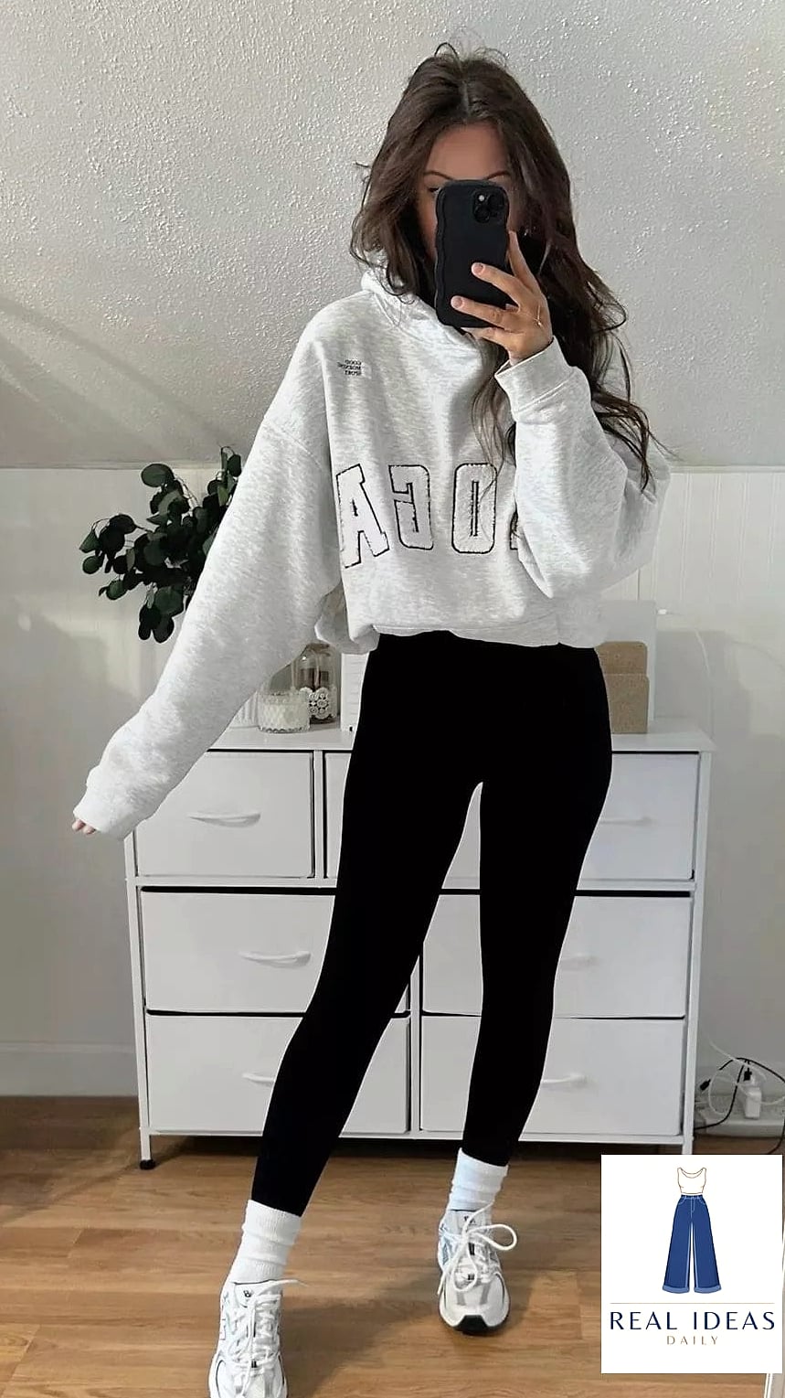 Sweatshirt Over a Collared Shirt