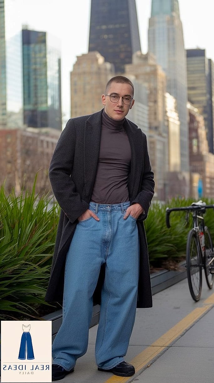 TURTLENECK & BAGGY JEANS