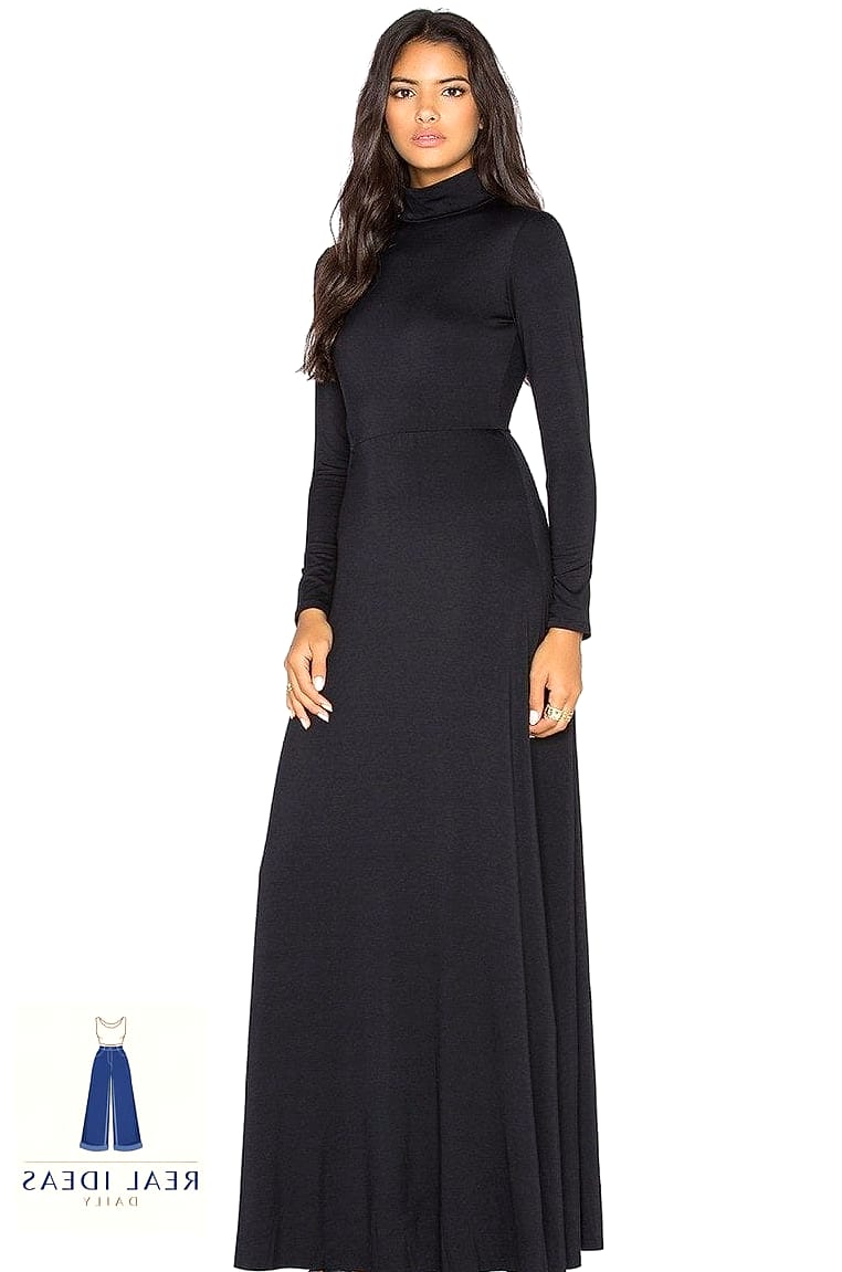 Turtleneck Dress with Tall Boots