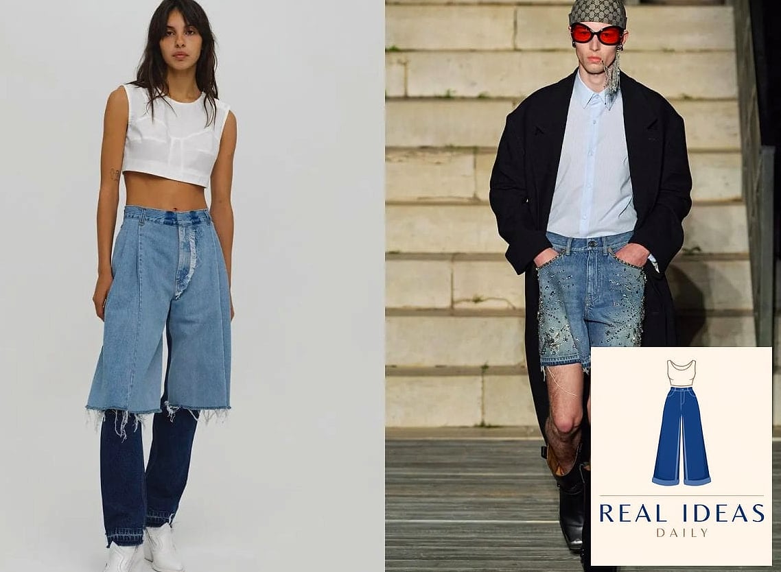Turtleneck Tucked Into Jorts