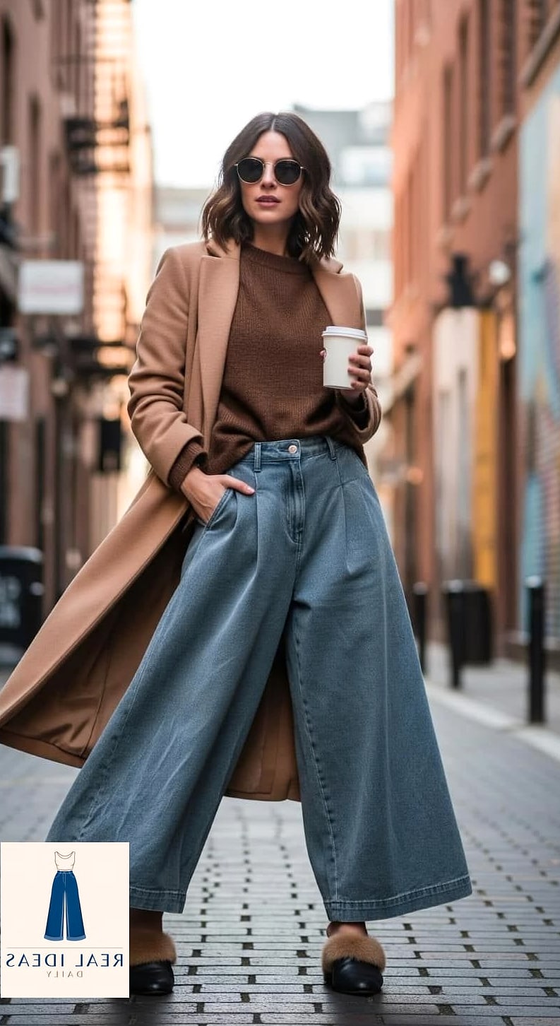Warm, Cute & Easy Winter Outfit Formulas For Baggy Jeans