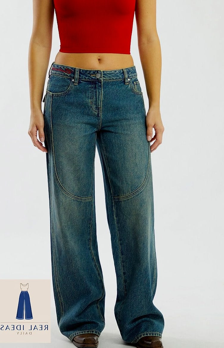 Western-Inspired Styling with Baggy Jeans