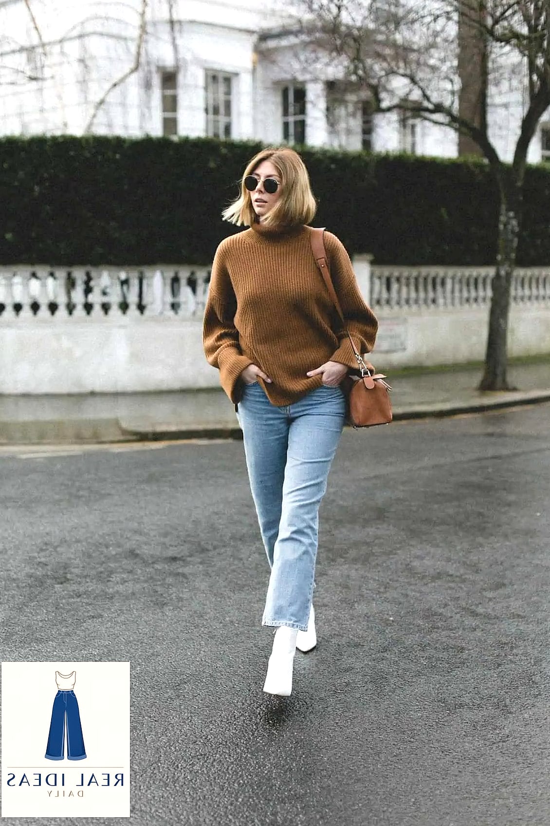 22 White Boots Outfit Worth Bookmarking Right Now 2 White Boots with Straight-Leg Jeans and a Cropped Jacket
